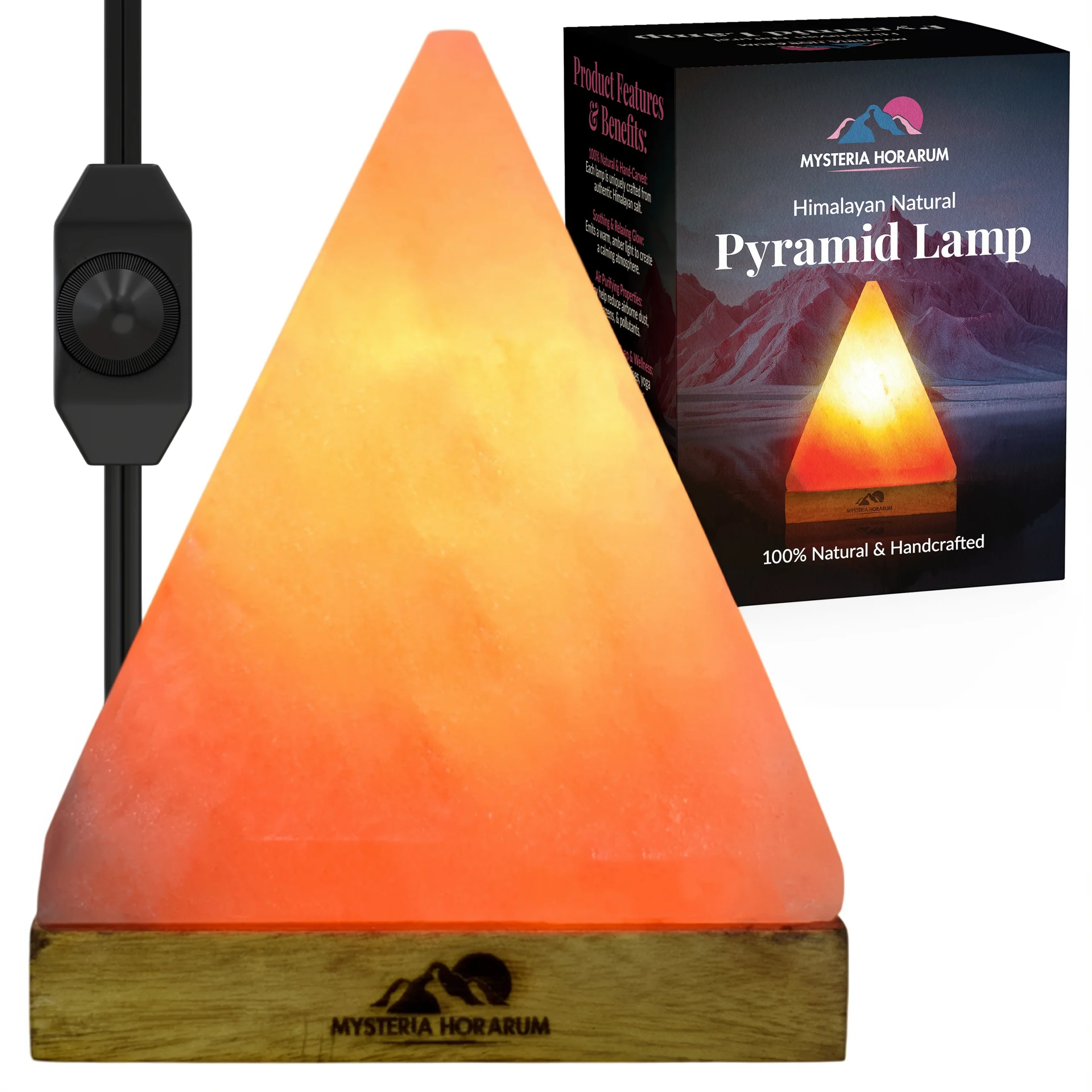 01 Pyramid Lamp Main Image Pyramid Lamp - Image 1